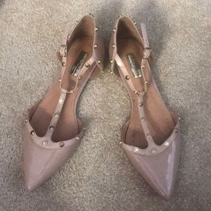 Studded-strap flats from Halogen